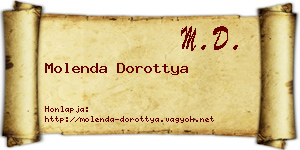 Molenda Dorottya névjegykártya