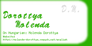 dorottya molenda business card